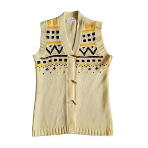 Vintage 60s knit vest w
